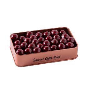 ≈ûekerci Cafer Erol Blackberry Flavored Exploding Dragee - Bronze Tin Box - Large, 300 g