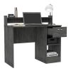 Charlotte Computer Desk with 2 Storage Shelves and Drawer