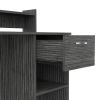 Charlotte Computer Desk with 2 Storage Shelves and Drawer