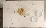 Watercolor Party Flowers Rectangular Easter Tablecloth Non Iron Stain Resistant 70x120 inch