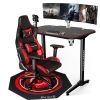 Direct Wicker Office Chair Mat Non-Slip Gaming Chair Mat for Hard Wood Floors Black