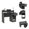 Charlotte Computer Desk with 2 Storage Shelves and Drawer