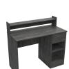 Charlotte Computer Desk with 2 Storage Shelves and Drawer