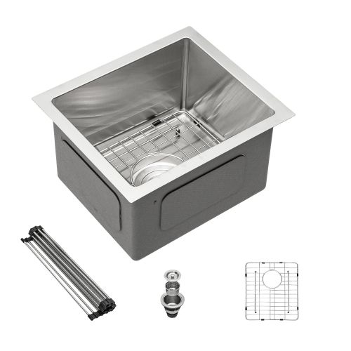 Lordear 32 Inch Undermount Kitchen Sink Single Bowl 16 Gauge Stainless Steel Sink
